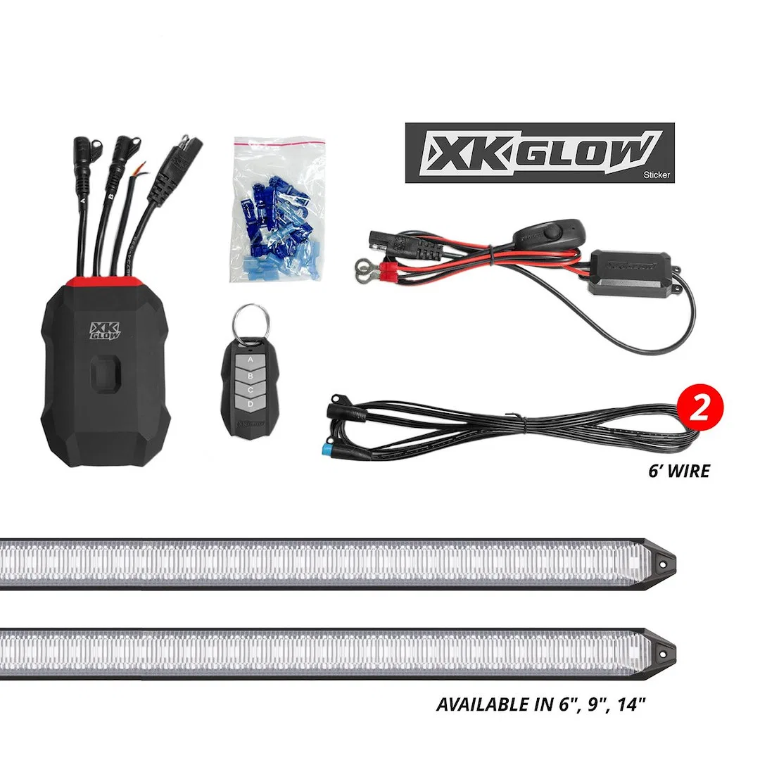 MX-DRL-6-KIT – XK GLOW Grille Light - LED, Front Grille With Daytime Running Light And Amber Sequential Turn Signal 6...